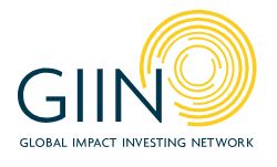 GIIN GLOBAL IMPACT INVESTING NETWORK